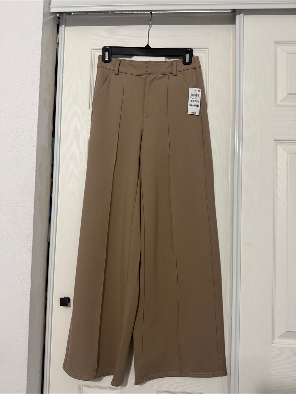 Bar III Wide Leg Pants in Camel Brown